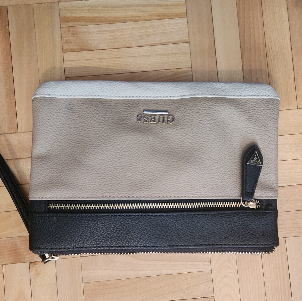 Guess Tricolor Leather Wristlet